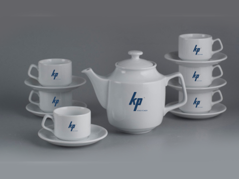 Bộ Trà Minh Long 0.7 L Jasmine Trắng Giá in Logo