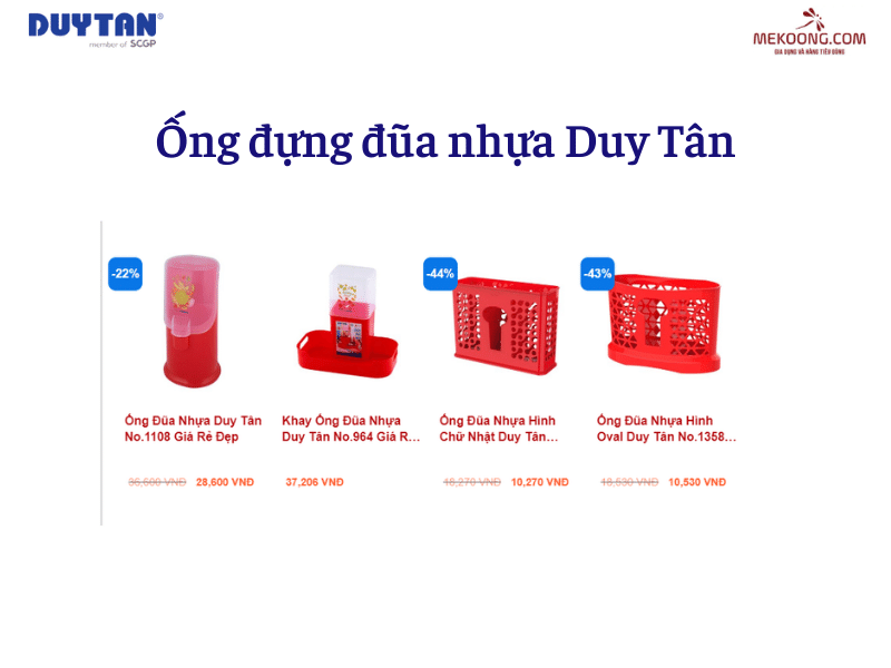 Ống đựng đũa nhựa Duy Tân