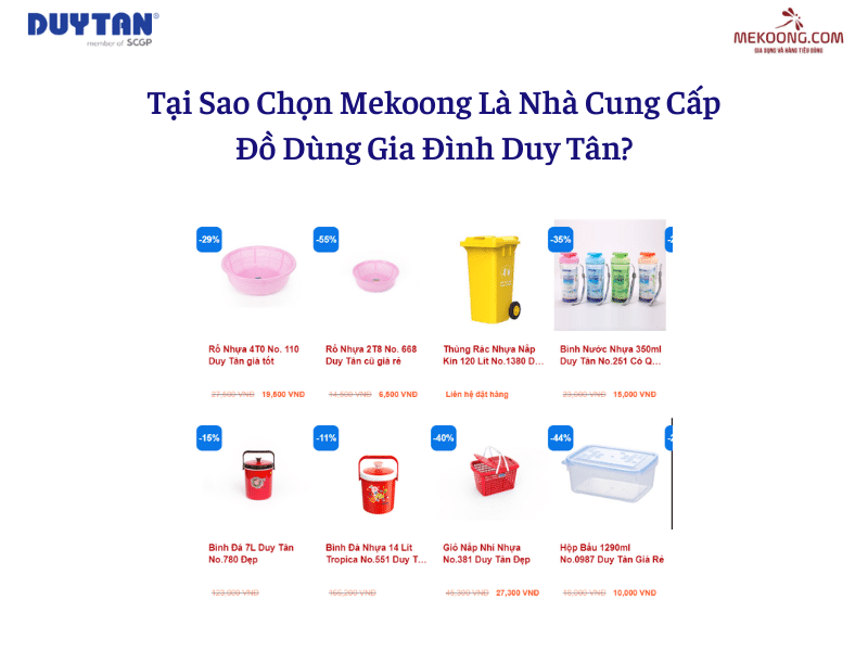 Tại Sao Chọn Mekoong Là Nhà Cung Cấp Đồ Dùng Gia Đình Duy Tân?