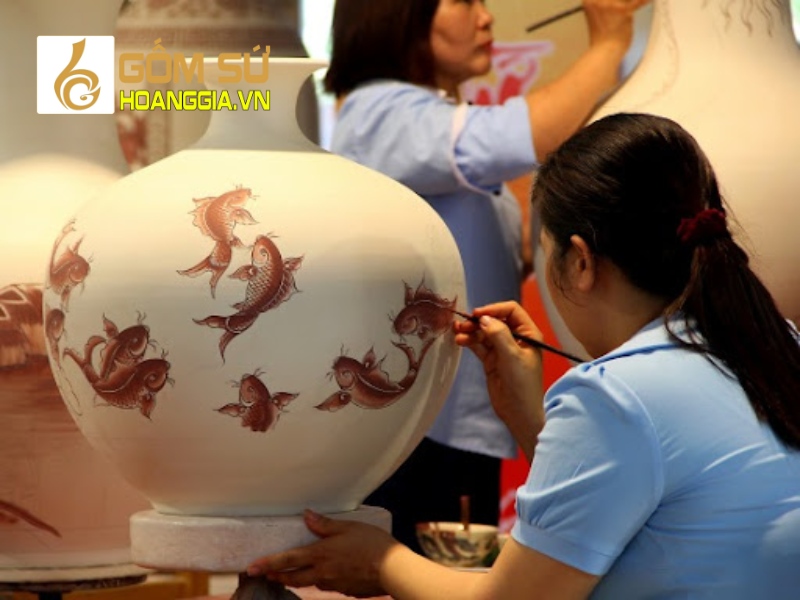 Quy trình sản xuất gốm sứ Chu Đậu