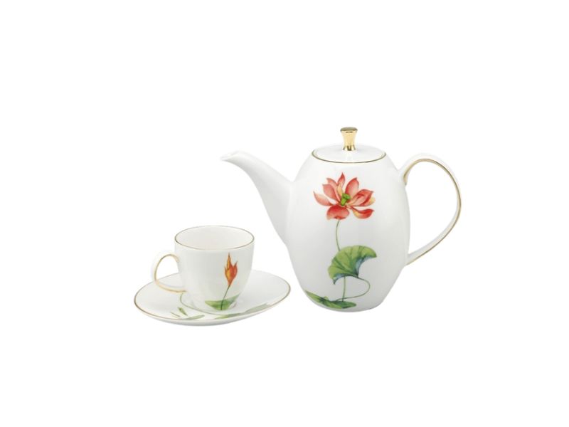 Bộ ấm chén Minh Long Camellia hoa sen 41+ mẫu ấm chén quà tặng 2/9 đẹp giá tốt 2025