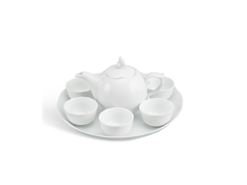 Bộ ấm chén Minh Long Lotus trắng 41+ mẫu ấm chén sứ trắng minh long đẹp cao cấp 2025