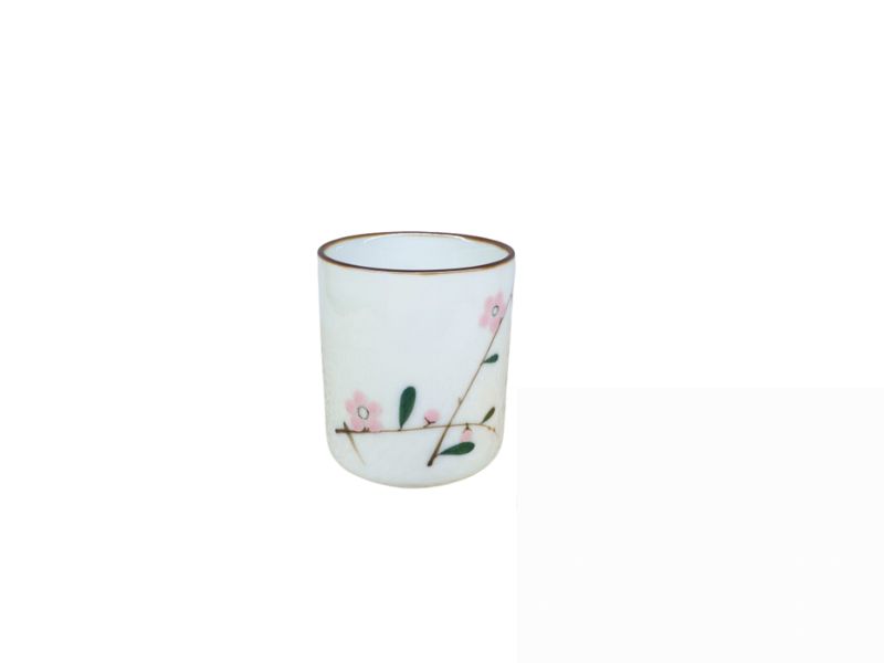 Ly sứ Bát Tràng men rạn hoa đào