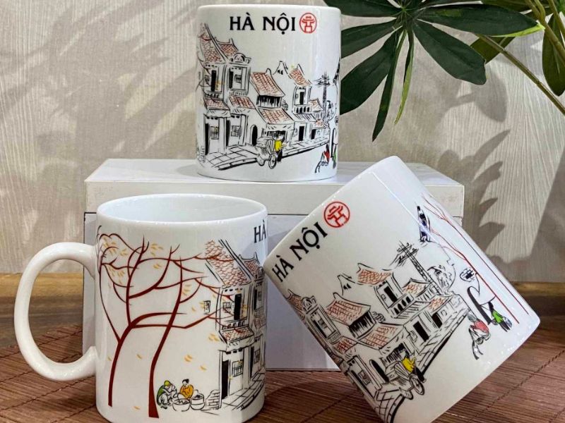 Ly sứ phong cảnh Hà Nội 33+ mẫu ly sứ bát tràng đẹp rẻ 2025