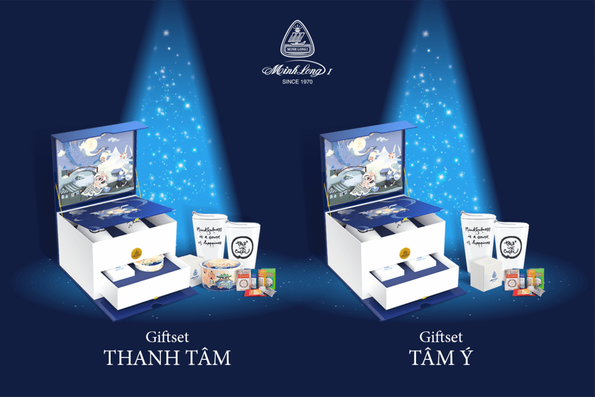 Bộ quà tặng Trung Thu đẹp tại Gốm sứ Minh Long
