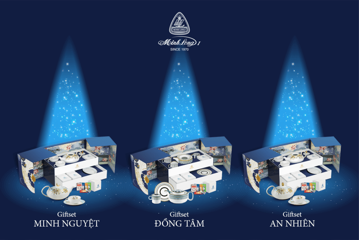 Bộ quà tặng Trung Thu đẹp tại Gốm sứ Minh Long