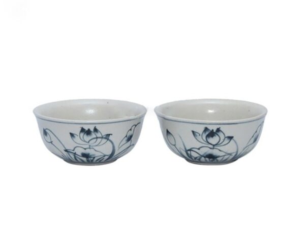 Alternative view of Bát Sứ Đựng Mắm Bát Tràng Tam Thái Vẽ Sen