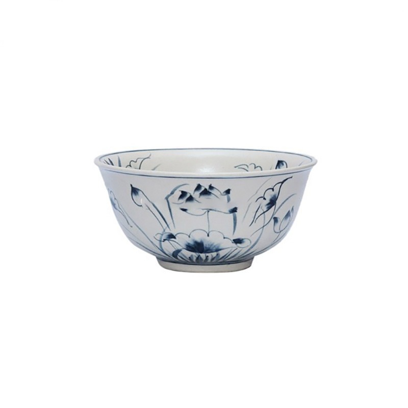 Tô sứ Đựng Canh Bát Tràng Tam Thái Vẽ Sen - Ảnh 2