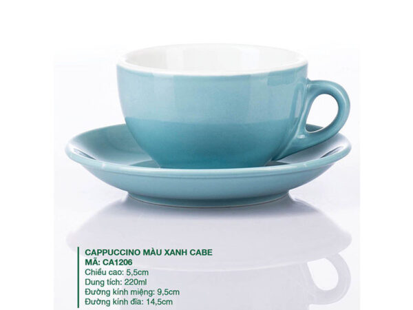 Alternative view of Ly Cappuccino Màu Xanh Cabe 220ml