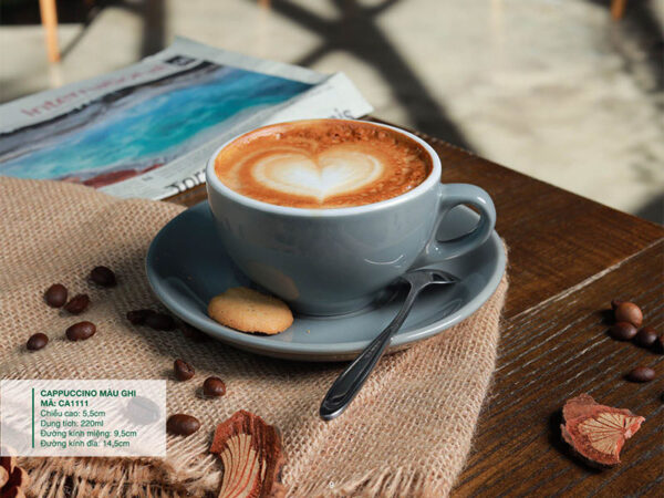 Alternative view of Ly Cappuccino sứ Màu Ghi 220ml